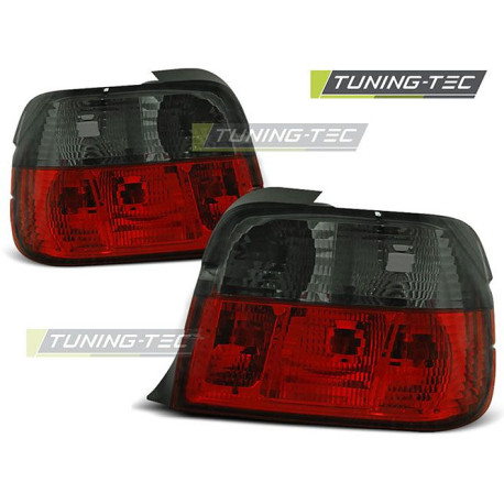 Lighting TUNING-TEC tail lights for BMW E36 12.90-08.99 COMPACT, red-smoke, V2 | races-shop.com