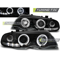 HEADLIGHTS ANGEL EYES BLACK fits BMW E46 04.99-03.03 COUPE