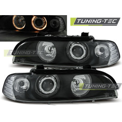 HEADLIGHTS ANGEL EYES BLACK fits BMW E39 09.95-06.03