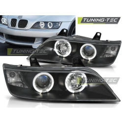 HEADLIGHTS ANGEL EYES BLACK fits BMW Z3 01.96-02