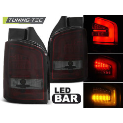 LED BAR TAIL LIGHTS RED SMOKE for VW T5 04.03-09