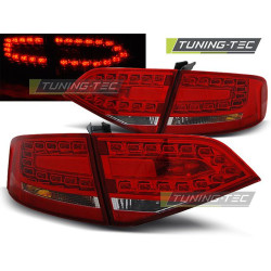 TUNING-TEC LED tail lights for AUDI A4 B8 08-11 SEDAN, red-white