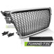 Body kit and visual accessories TUNING-TEC grille (Sport) for AUDI A4 B8 08-11, silver chrome | races-shop.com