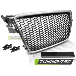 TUNING-TEC grille (Sport) for AUDI A4 B8 08-11, silver chrome
