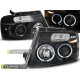 Lighting TUNING-TEC headlights (Angel Eyes) for FORD F150 MK 11 04-08 (HB4/H1, without approval), black | races-shop.com