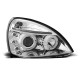 Lighting HEADLIGHTS RENAULT CLIO II 06.01-09.05 ANGEL EYES CHROME | races-shop.com