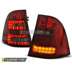 TUNING-TEC LED tail lights for MERCEDES W163 ML M-KLASA 03.98-05, red-smoke, V2