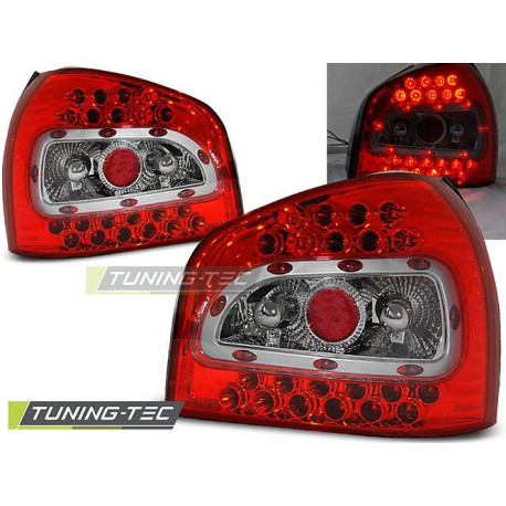 Lighting TUNING-TEC LED tail lights for AUDI A3 08.96-08.00, red-white, V1 | races-shop.com