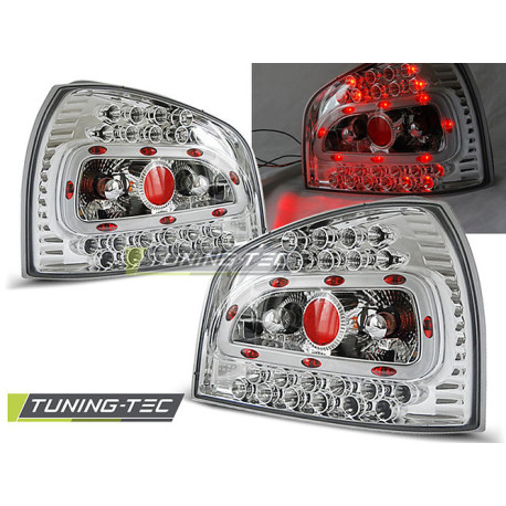 Lighting TUNING-TEC LED tail lights for AUDI A3 08.96-08.00, chrome, V2 | races-shop.com