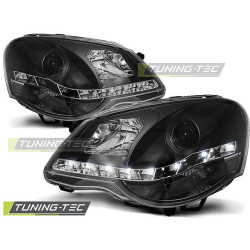 TUNING-TEC headlights (DRL) for VW POLO 9N3 04.05-09 (H1), black
