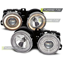 HEADLIGHTS ANGEL EYES CHROME for BMW E30 11.82-06.94