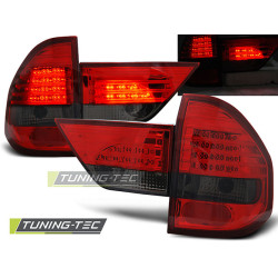 TUNING-TEC LED tail lights for BMW X3 E83 01.04-06, red-smoke