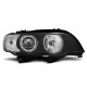 Lighting TUNING-TEC headlights (Angel Eyes) for BMW X5 E53 09.99-10.03 (H7), black, V2 | races-shop.com