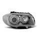 Lighting TUNING-TEC headlights (Angel Eyes) for BMW 1 E87/E81/82/88 04-11 (H7), chrome, V3 | races-shop.com