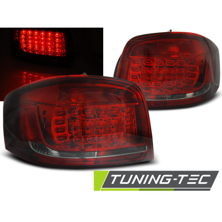 Lighting TUNING-TEC LED tail lights for AUDI A3 08-12, red-smoke | races-shop.com