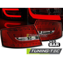 TUNING-TEC LED tail lights for AUDI A6 C6 SEDAN 04.04-08 6PIN (LIMOUSINE), red-white