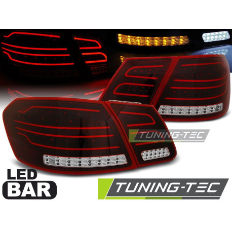 Lighting TUNING-TEC LED tail lights (LED Bar) for WHIE MERCEDES W212 E-KLASA 09-13, red | races-shop.com