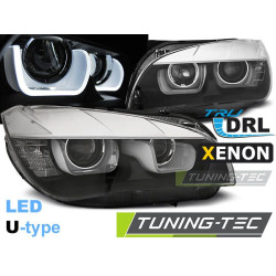 XENON HEADLIGHTS U-LED LIGHT BLACK for BMW X1 E84 08.12-01.14