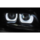 Lighting XENON HEADLIGHTS U-LED LIGHT BLACK for BMW X1 E84 08.12-01.14 | races-shop.com
