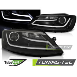 TUNING-TEC headlights (Tube Light) for VW JETTA VI 1.11-18 (H1), black