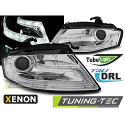 XENON HEADLIGHTS TRUE DRL CHROME for AUDI A4 B8 04.08-11