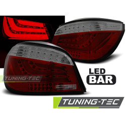 LED BAR TAIL LIGHTS RED SMOKE fits BMW E60 07.03-02.07