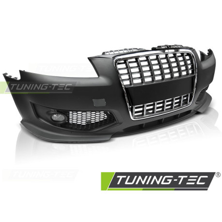 Body kit and visual accessories TUNING-TEC front bumper (Sport) for AUDI A3 06.05-04.08, black chrome | races-shop.com