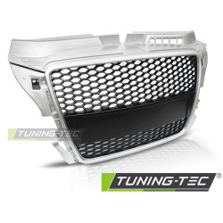 GRILLE SPORT SILVER for AUDI A3 (8P) SPORT 04.08-07.12