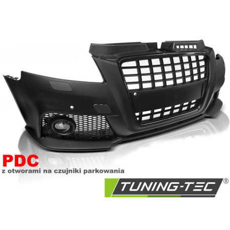 Body kit and visual accessories FRONT BUMPER SPORT BLACK PDC fits AUDI A3 08-12 | races-shop.com