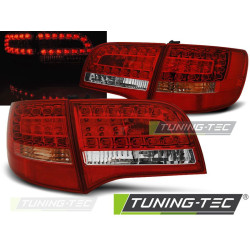 LED TAIL LIGHTS RED WHITE for AUDI A6 C6 05-08 AVANT