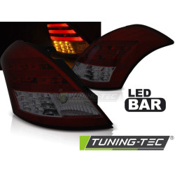 TUNING-TEC LED tail lights (LED Bar) for SUZUKI SWIFT V 10, red-smoke