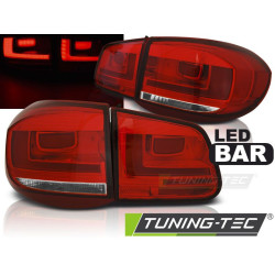 TUNING-TEC LED tail lights (LED Bar) for WHIE VW TIGUAN 07-07.11, red