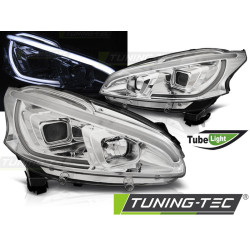 TUNING-TEC headlights (Tube Light) for PEUGEOT 208 4.12-06.15 (H11/H1), chrome