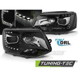 TUNING-TEC headlights (True DRL) for VW T5 2010-15 (H7), black, V1