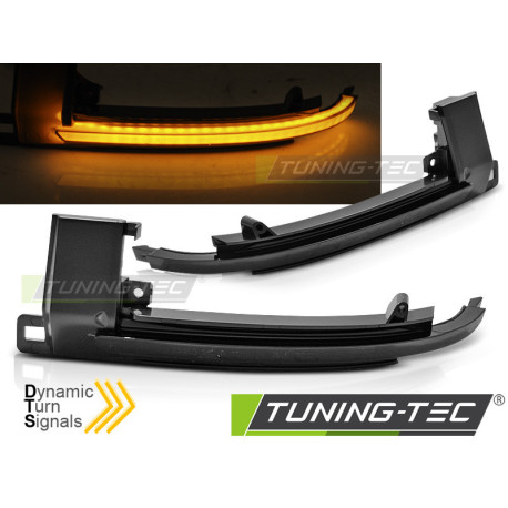 Lighting TUNING-TEC mirror indicators (SEQ) for AUDI A3 08-10/ A4 07-10/ A5 07-10/ A6 08-10/ Q3 11-17, smoke | races-shop.com
