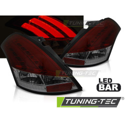TUNING-TEC LED tail lights (LED Bar) for SUZUKI SWIFT V 10-17, red-smoke