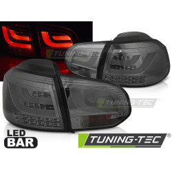 TUNING-TEC LED tail lights (LED Bar) for VW GOLF 6 10.08-12, smoke, V2
