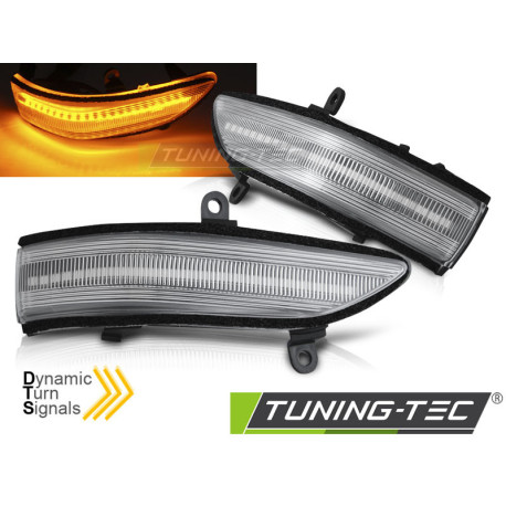 Lighting TUNING-TEC mirror indicators (SEQ) for FORESTER / OUTBACK / LEGACY, white | races-shop.com