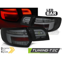 TUNING-TEC LED tail lights (LED Bar, SEQ) for AUDI A3 8P 5D 08-12, black