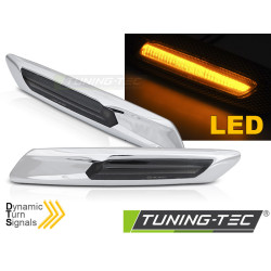 SIDE DIRECTION SILVER SMOKE SEQ LED fits BMW F10/F11 10-13