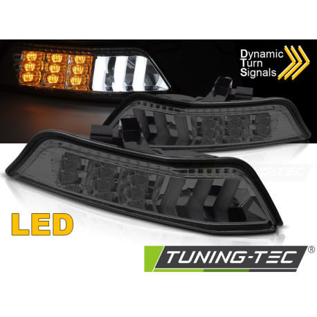 Lighting TUNING-TEC front indicators (SEQ) for FORD MUSTANG 15-17 (without approval), smoke | races-shop.com