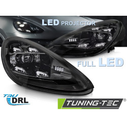 TUNING-TEC LED headlights (DRL) for PORSCHE CAYENNE 10-15, black