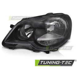 TUNING-TEC headlight for VW POLO 9N3 05-09 (H7/H1, TYC), black, left