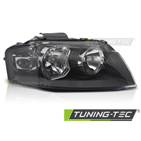 Lighting TUNING-TEC headlight for AUDI A3 8P 03-08 (H7, TYC), black, right | races-shop.com