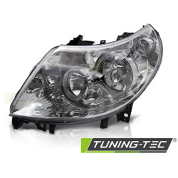 TUNING-TEC headlight for DUCATO / BOXER / JUMPER 06-10 (H7/H1, TYC), chrome, left