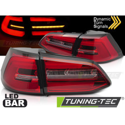 TUNING-TEC LED tail lights (SEQ) for VW GOLF 7 17-19 SW (VARIANT), red-white