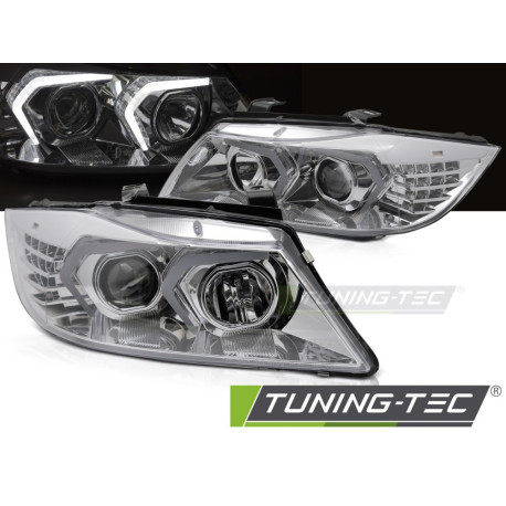 Lighting TUNING-TEC headlights for BMW E90/E91 05-08, chrome | races-shop.com