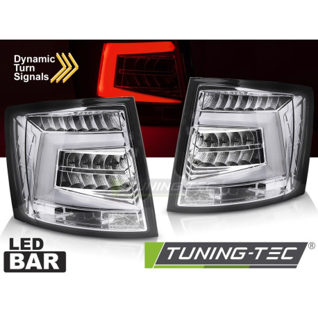 Lighting LED BAR TAIL LIGHTS CHROME fits SKODA OCTAVIA III 12-20 SW OEM BULB | races-shop.com