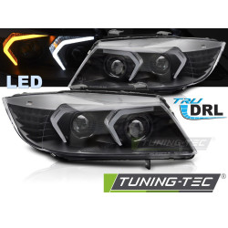 FULL LED HEADLIGHTS BLACK fits BMW E90/E91 05-08