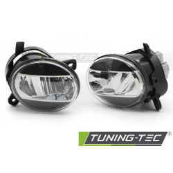 TUNING-TEC fog lights for A4 B8 08-11 / A6 C6 09-11 / Q5 08-16, clear, black